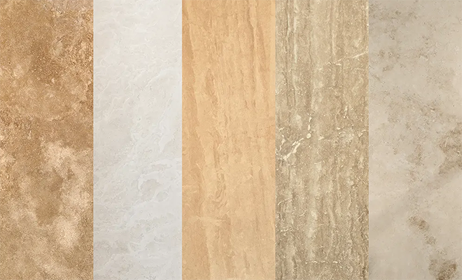 نمونه هایی از بافت و تکسچر سنگ تراورتن